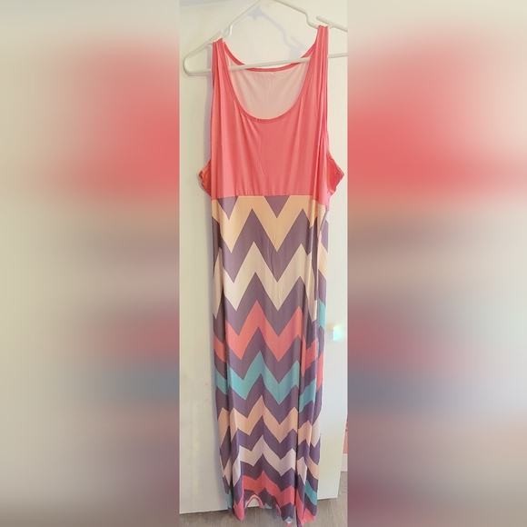 Amazon Dresses & Skirts - Pastel Chevron Maxi Dress